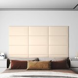 vidaXL zidne ploče 12 kom krem 60 x 30 cm baršunaste 2,16 m² Cijene