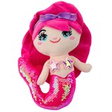  igračka sirene s repom, &amp;scaron;ljokice, intenzivno ružičaste boje 28 cm Slike
