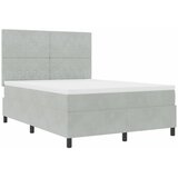  s opruga kutije Svijetlo siva 160 x 200 cm Baršun | shoptok.hr