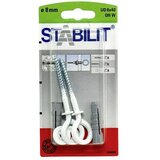 STABILIT Set univerzalnih zidnih vložkov (Premer zidnega vložka: 8 mm, Dolžina zidnega vložka: 40 mm, 2 kos, S kavljem) | Shoptok.si