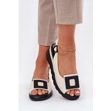 ARTIKER Leather Women's Wedge Sandals with Decoration | Shoptok.si