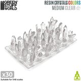Green Stuff World Clear Resin Crystals Medium | Providni smolasti kristali srednji 9–16mm (30 kom) | Eponuda.com