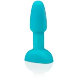 b-Vibe Vibracijski analni čep - Rimming Petite, svetlo moder