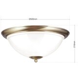Orion dl 7-677/50 - stropna svetiljka austrian old lamp 3xE27/60W/230V bronza/bela | Eponuda.com