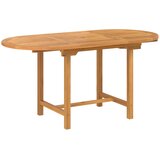  Vrtni set za objed 5 pcs Smeđa Čvrsto teak drvo | shoptok.hr