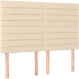 The Living Store posteljno vzglavje 4 kosa krem 72x5x78/88 cm blago - vzglavje, (21418869) | Shoptok.si