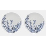 Sinsay Keramički tanjuri s botaničkim motivom 2 pack | shoptok.hr