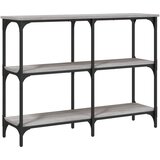 Maison Chic konzolna miza - miza ob steni siva sonoma 100x29x75 cm inženirski les, (21786574) | Shoptok.si