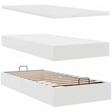  Otomanski krevet s madracem bijeli 90x190cm umjetna koža | shoptok.hr