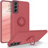 Onasi silikonski ovitek liquid ring za samsung galaxy S22 5G - roza Cene