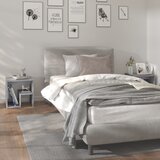  Noćni ormarići 2 kom sivi hrast 40x30x40 cm konstruirano drvo | shoptok.hr