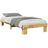 vidaXL Okvir kreveta bez madraca 75x190 cm puno drvo hrast | shoptok.hr