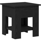  Stolić za kavu Crna Oslikana hrast 40x40x42 cm Konstruirano drvo | shoptok.hr