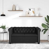 Dvosjed Chesterfield od umjetne kože crni | Eponuda.com