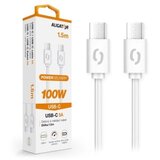 ALIGATOR DATKP47 - USB kabl USB-C / USB-C 100W USB Power Delivery (PD), 1,5 m, bela | Eponuda.com