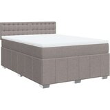 vidaXL Box spring postelja z vzmetnico taupe 160x200 cm blago, (21306760) | Shoptok.si