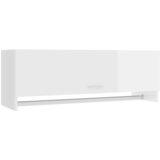 The Living Store Garderobna omara visok sijaj bela 100x32,5x35 cm iverna pl. - Garderobna Omara, (21419677) | Shoptok.si