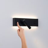  Brilagi-LED Zidno reflektorsko svetlo sa USB portom NOCTIS LED/3W/230V+LED/9W crna | Eponuda.com