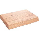 Maison Chic Stenska polica - Viseča Polica svetlo rjava 40x30x(2-6) cm trdna hrastovina, (21784652) Cene