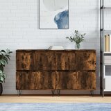  Komode 2 kom boja dimljenog hrasta od konstruiranog drva | Eponuda.com