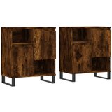 The Living Store Komoda 2 kosa dimljen hrast inženirski les - Komoda, (21503409) | Shoptok.si