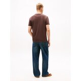 Tommy Jeans Majica čokolada / bela | Shoptok.si