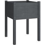 Maison Chic Vrtno cvetlično korito - Cvetlični Lonec sivo 50x50x70 cm trdna borovina, (21789061) Cene