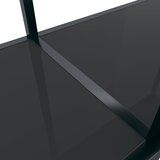  Konzolni stol crni 200 x 35 x 75,5 cm od kaljenog stakla | shoptok.hr