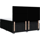  Krevet s oprugama i madracem crni 180x200 cm od tkanine | shoptok.hr