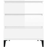  Komoda visok sijaj bela 60x35x70 cm inženirski les, (20653397) | Shoptok.si