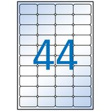 Apli prozorne nalepke za inkjet tiskalnike 48,5 x 25,4, 44 nalepk/stran, 10 pol AP010050 | Shoptok.si