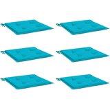  Jastuci za vrtne stolice 6 kom tirkizni 40x40x4 cm od tkanine | Eponuda.com