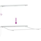 vidaXL skrovita tenda prugasti narančasta i smeđa 350 x 250 cm tkanina | shoptok.hr