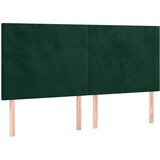  LED uzglavlje tamnozeleno 160x5x118/128 cm baršunasto | shoptok.hr