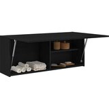  Kupaonski zidni ormarić crni 100x25x40 cm izrađeno drvo | shoptok.hr