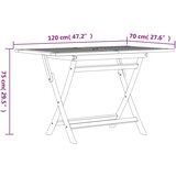  5-dijelni vrtni blagovaonski set od masivne tikovine | shoptok.hr