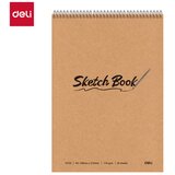 Deli BLOK ZA CRTANJE Sketch book, A5, 40 lista, 110g - GORNJA SPIRALA EN723 | Eponuda.com