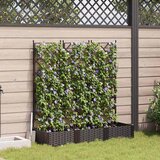  Vrtna saksija 3 pcs Smeđa 120 x 40 x 125,5 cm Plastika | Eponuda.com