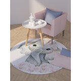  Okrugli tepih za decu 120x120cm sa gumenom podlogom - slatki slonić, TG-158 Cene