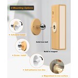 DETARZINLED 2x brezžična lesena stenska svetilka | Shoptok.si