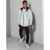 DStreet Bluza męska basic z kapturem jasnoszara | shoptok.hr