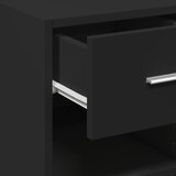  Komoda crna 40 x 42,5 x 93 cm od konstruiranog drva | shoptok.hr