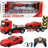 Kamion šleper na daljinsko upravljanje s dodatnim autićem 1:16 - crveni | shoptok.hr