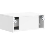  Stenski nočni omarici 2 pcs Bela visok sijaj 49 x 34,5 x 20 cm, (5000209716) | Shoptok.si