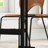  Blagovaonski stol za 4-6 osoba sklopivi stol s kotačima čelični okvir 52 5-120 x 80 x 73 cm siva | shoptok.hr