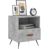 Noćni ormarići 2 kom boja betona 40x35x47,5cm konstruirano drvo | shoptok.hr
