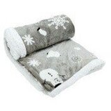 My House Siva deka s božićnim motivom od sherpa flisa 150x200 cm Snowman – Cijene