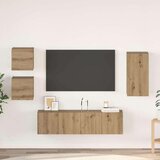  Set TV komoda s policom Zidne s pohranom s vratima 5 pcs hrast artisan 30.5 x 30 x 60 cm | shoptok.hr