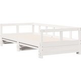  Dnevni krevet bez madraca bijeli 80 x 200 cm masivna borovina | shoptok.hr