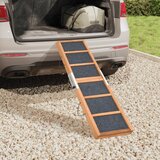  Rampa za pse siva 120 x 30 cm od masivne jelovine | shoptok.hr